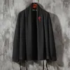 Ethnische Kleidung Herbst Yukata Männer Japanische Männliche Kimono Strickjacke Hemd Haori Kimonos Obi Traditionelle Herren KK4308