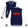 Męskie bluzy Najciemniejsze opowieści 2D 2D Baseball Jacket Capless Blushirt Kobiety/mężczyźni