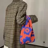 Сумки для талии вязаные разноцветные цветочные сумочки портативная большая емкость