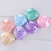 Decorative Flowers 5CM Rose Buds Fabric Satin For Wedding Bouquet Boutonniere DIY Home Decoration Hair Accessories In Stock AF0018