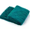 Blankets Bohemian Sofa Blanket Summer Knitted Office Nap Solid Color Air Condition Home Textile Room Decoration 230802