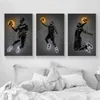 Neon Print Famoso Bola Estrela Pintura em Tela Wall Art Arte de Rua Graffiti Posters Basketball Sport Art Print Modular Pictures Boys Bedoom Decor w06