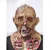 Máscaras de festa Máscara de monstro de terror Bryophyte Bioquímico Mortal Látex Headgear Casa Assombrada Cosplay Traje Terror Props L230803