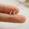 Pendientes de tuerca CANNER, 1 unidad, 925, Pendientes de Plata, Piercing para mujeres y niñas, Pendientes de cartílago de Plata de ley con circón, regalo de joyería