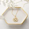 Подвесные ожерелья каллиграфия Персонализированное имя Nearcae для женщин золотой из нержавеющей стали Исламская подвеска арабские ювелирные изделия подарки на день рождения 230802