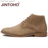 Bottes Jintoho mode bout pointu bottes en cuir pas cher bottes d'hiver pour hommes 2019 bottes d'hiver pour hommes Z230803