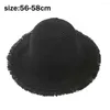 Chapeaux à large bord Lady Summer Hat Travel Straw Cap Beach Sun Folding Floppy Caps