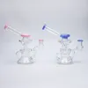 7 pouces Dad Rig Bong Glass Bong Pipe à eau fumer narguilé avec bol et banger à quartz gratuitement