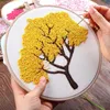 Produkty w stylu chińskim DIY Haft dla początkujących drzewo kwiatowe Zestaw Zestaw Zestaw Wzorze
