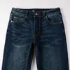 Jeans Homme Arrivée Distressed Dark Blue Streetwear Slim Fit High Sstreet Ripped Skinny Stretch Pour Homme