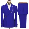 Designer Mens Tuxedos Colorful Groom Slim Fit Wedding Blazer Suits Formal Prom Party Business Pants Coat Jacket 2 Pieces