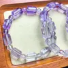 Strand Natural Lavender Quartz Bracelet Healing Fashion Purple Crystal Women Yoga Jewelry Share Bangle 1pcs 8x13mm