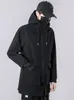 Trench da uomo primavera e autunno giacca a vento lunga 2023 cappotto sportivo da esterno con cappuccio nero oversize 6XL 7XL 8XL