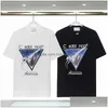 T-Shirts Masculinas Mens Designer T Shirt Casablanc Moda Masculina Casual Roupas Masculinas Street Tennis Club Shorts Manga Roupas Luxo Drop De Dhyqj