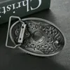 Bälten Western Cowboy Zinc Alloy Drip Oil Vintage Flower Belt Buckle Men's Leather Birthday Present