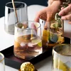 Bottiglie d'acqua Ins Homestay Bicchiere da vino El Tazza trasparente resistente al calore Collutorio creativo europeo Whisky