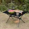 Meubles de Camp en alliage d'aluminium Kit de Table de Camping Portable pliant pique-nique Tables de barbecue en plein air rétractable voyage touristique