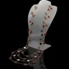 diseñador de lujo Dupe Elegante Collar de trébol Encanto Diamante Plateado Ágata Colgante 20 flores trébol de cuatro hojas para niña Regalo de joyería de compromiso de San Valentín