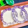 Strand Natural Lavender Quartz Bracelet Healing Fashion Purple Crystal Women Yoga Jewelry Share Bangle 1pcs 8x13mm