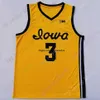 Maillot de basket-ball personnalisé Iowa Hawkeyes 2021 Ncaa College Luka Garza Joe Wieskamp CJ Fredrick Bohannon Connor Mccaffer