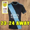 23 24 Leicester Soccer Jerseys Vardy Maddison Iheanacho 2023 24 Camiseta Barnes Tielemans Ayoze Daka Lookman Football Shirt Fans Player Version Vuxen Child 3xl 4xl