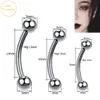 Labret Lip Piercing Jewelry 10pcsLot G23 Internally Eyebrow Piercings Banana Curved Barbell Ring Ear Cartilage Tragus Earring Jewelr 230802