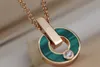 Luxury brand designer necklace rose gold mother-of-pearl necklace Classic Quality Jewelry Accessories Selected Lovers Gifts Y23215