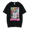 Magliette da uomo I Am Kenough Shirt Barbenheimer Pink Cartoon T-shirt Cotton Tshirt Uomo Summer Soft Tees Casual O-Collo Abbigliamento Donna