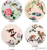 Produits de Style chinois bricolage soie Suzhou broderie imprimé Kits de couture fleurs et oiseaux pour débutants 30*30 cm