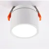 Luzes de teto Downlights LED reguláveis Anti-reflexo Rotação dobrável Lâmpada embutida 9W 12W 15W 20W 110V 220V Driver COB Spot