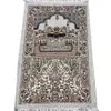 Ковл мусульманский ковровой ковров молитвенный коврик с тассером с исламским матом Qibla Оделяемой портативной вышивки.