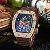 2023 Multi-function automatic 3-pin men's top luxury AAA men's watch luminous Dragon Tiger diamond pattern