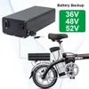 20ah/25ah/30ah/35ah 48 Vrear rack battery 36V e-bike rear seat back-up battery 52V lithium battery 1000W 2000W 21700 battery