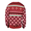 Hommes Pulls Hommes Femmes Ugly Christmas Pull Automne 3D Imprimé À Manches Longues Col Ras Du Cou Robe De Fête De Vacances Pull Couples Pulls