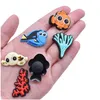 Shoe Parts Accessories Ocean Animals Clog Jibitz Charms Pins Decoration Buckle Drop Delivery Otqy0