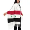Schals, personalisierbar, bedruckt, Syrien-Flagge, langflorig, Fransen, Herrenschal, Damen, Anti-Chill