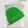 Multicolorido Candy Color Flap Caxemira Malha Chapéu De Lã Outono Inverno Quente Quente Oito Estilos Letra Bordado Logotipos Clássico Moda Unissex Chapéu Pilha