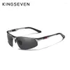 Sunglasses KINGSEVEN Driving Series Polarized Men Aluminum Blue Mirror Lens Male Sun Glasses Aviation Women For Eyewear 9121