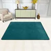 Carpets Teal Green Solid Color Decor Doormat Carpet Mat Rug Polyester Anti-slip Floor Bath Bathroom Kitchen Living Room 60x90