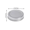 Dinnerware 4pcs Wide Mouth Canning Jar Lids And Ring Replacement Leak Proof Regular Bands Storage Can Covers For