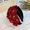 Pinces à cheveux Big Wide Chunky Flowers Bandeau Pour Femmes Fashion Side Élégant Joli Festival Floral Hairband Girls Party Jewelry