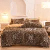 Bedding sets Super Shaggy Coral Fleece Warm Cozy Princess Set Mink Velvet Quilt Duvet Cover Bed Comforter Blanket Pillowcases 230802