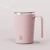 Tazze Miscelatore automatico Tazza Tazza elettrica in acciaio inossidabile per caffè di lusso Tazze auto-miscelanti Bicchieri per frullatore per la colazione con coperchio regalo