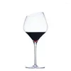 Wine Glasses Creative Fantasy Oblique Mouth Red Glass Home Crystal Cocktail Champagne Personality Goblet