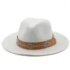 Chapeaux à large bord Simple fille été Panama pour femmes hommes plage Jazz chapeau refroidissement dames pêche soleil paille