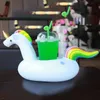 Einhorn Aufblasbare Getränkebecherhalter Pools Schwimmende Getränkeboote Ständer Halter Kinder Schwimmen Sommer Party Supplies