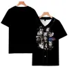 Herren T-Shirts Octopath Traveler 2 3D Kurzarm Baseball Uniform Hip Hop Frauen Print T-Shirt