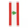 Halsdukar libanon flagga kvinnors pashmina sjal wraps frans halsduk lång stor