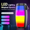 Portable Speakers Wireless Bluetooth Speakers Powerful Portable Sound Box Subwoofer Car Bass Player Sound System LED Lights