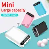 Trådlösa laddare Mini Power Bank Portable 30000MAH Charger 2USB Fast Charging Digital Display Externt batteri för iPhone Samsung Xiaomi X0803